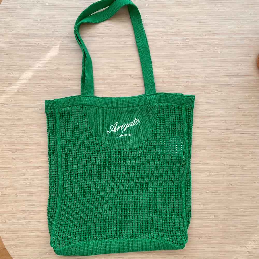 AXEL ARIGATO Grid knit shopper tote bag